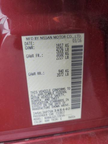 2016 NISSAN ALTIMA 2.5 - 1N4AL3AP7GN348440