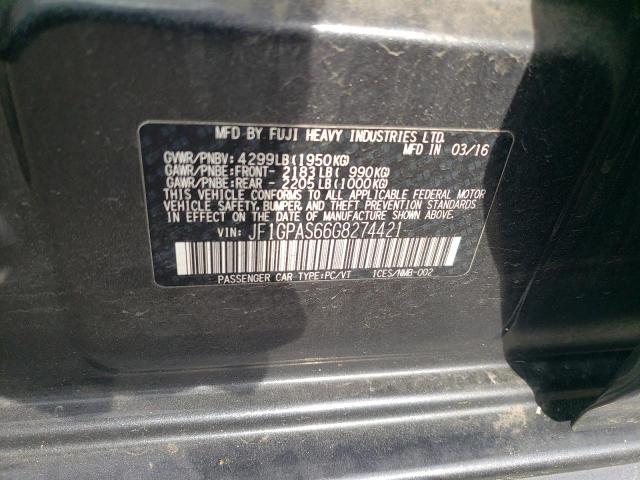 2016 SUBARU IMPREZA SP - JF1GPAS66G8274421
