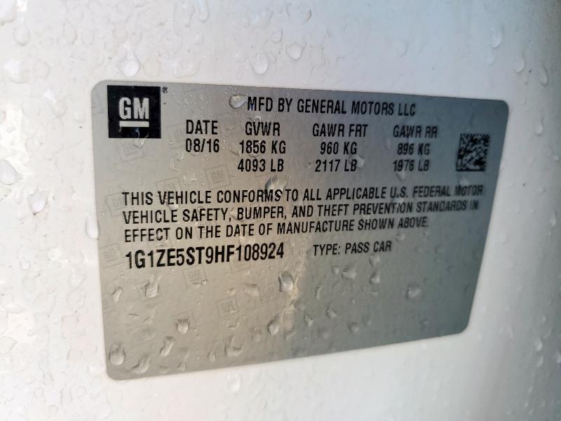 2017 CHEVROLET MALIBU LT - 1G1ZE5ST9HF108924