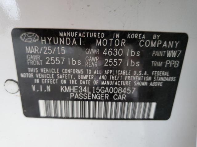 2016 HYUNDAI SONATA HYB - KMHE34L15GA008457