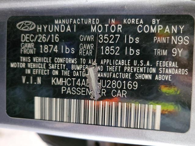 2017 HYUNDAI ACCENT SE - KMHCT4AE4HU280169