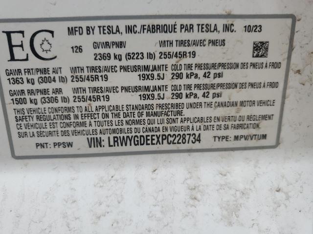 2023 TESLA MODEL Y - LRWYGDEEXPC228734