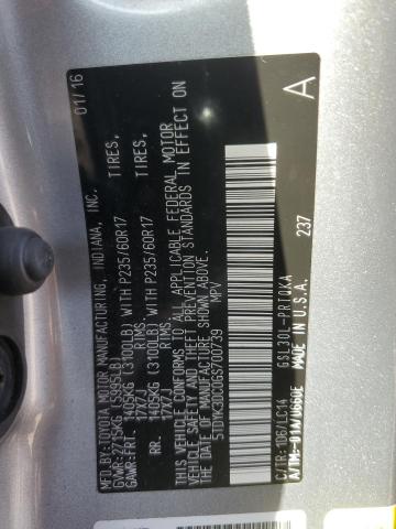 2016 TOYOTA SIENNA XLE - 5TDYK3DC0GS700739
