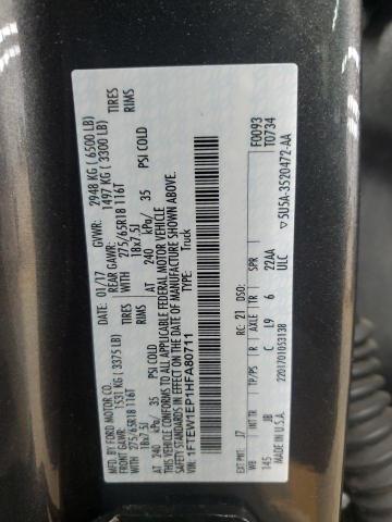 2017 FORD F150 SUPER - 1FTEW1EP1HFA80711