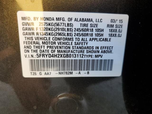 2016 ACURA MDX 5FRYD4H2XGB013112