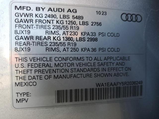 2024 AUDI Q5 PREMIUM - WA1EAAFY5R2036249