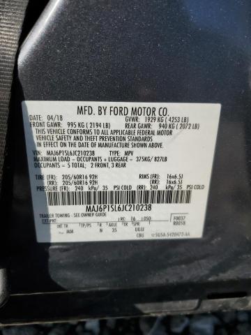 2018 FORD ECOSPORT S - MAJ6P1SL6JC210238
