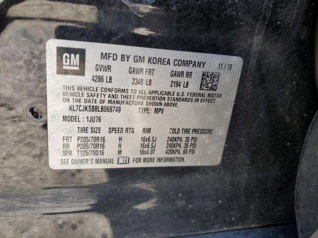 2020 CHEVROLET TRAX LS - KL7CJKSB8LB068749