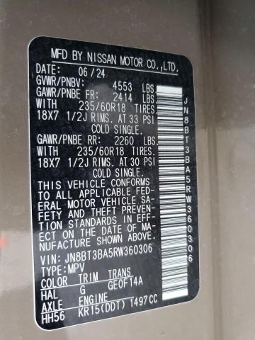 2024 NISSAN ROGUE SV - JN8BT3BA5RW360306