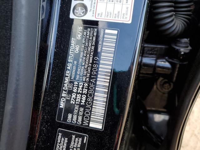 2015 MERCEDES-BENZ S 550 - WDDUG8CB0FA190819