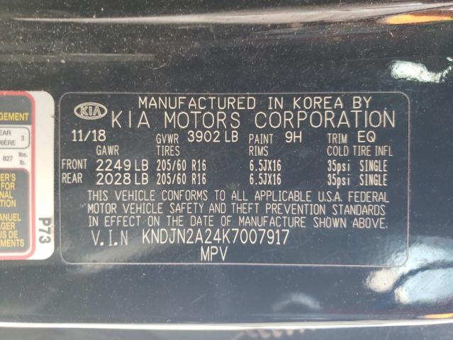 2019 KIA SOUL - KNDJN2A24K7007917