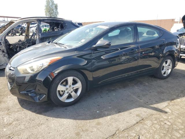 HYUNDAI ELANTRA GL 2013 black  gas 5NPDH4AE8DH252826 photo #1