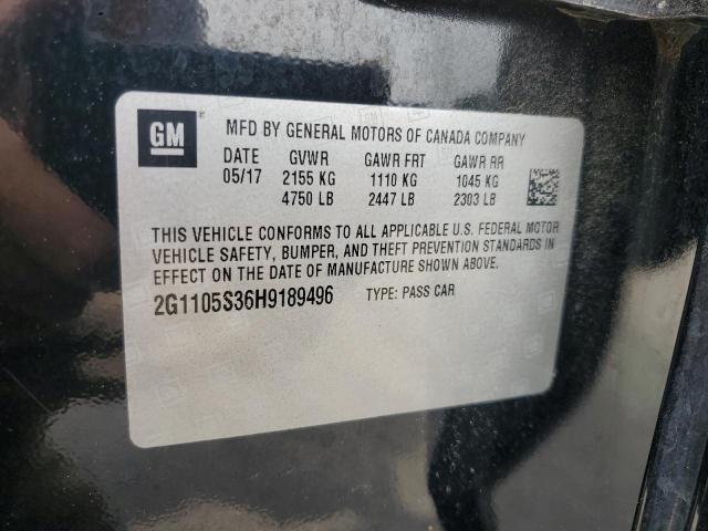 2017 CHEVROLET IMPALA LT - 2G1105S36H9189496