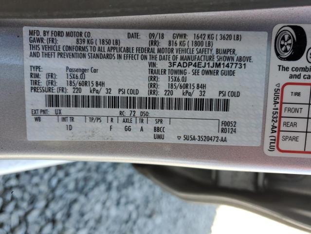 2018 FORD FIESTA SE - 3FADP4EJ1JM147731