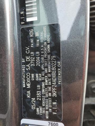 2024 KIA FORTE LX - 3KPF24ADXRE802279