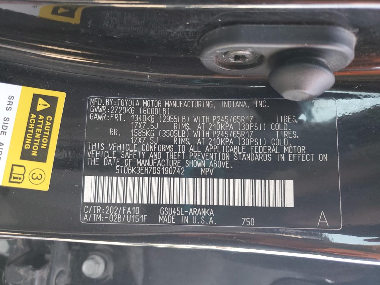 TOYOTA HIGHLANDER BASE