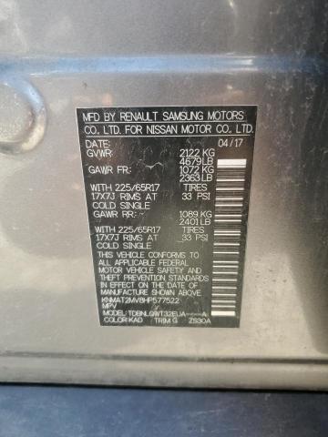 2017 NISSAN ROGUE S - KNMAT2MV8HP577522