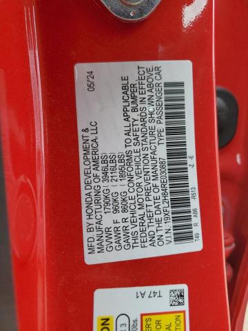 2024 HONDA CIVIC SPOR - 19XFL2H84RE030887