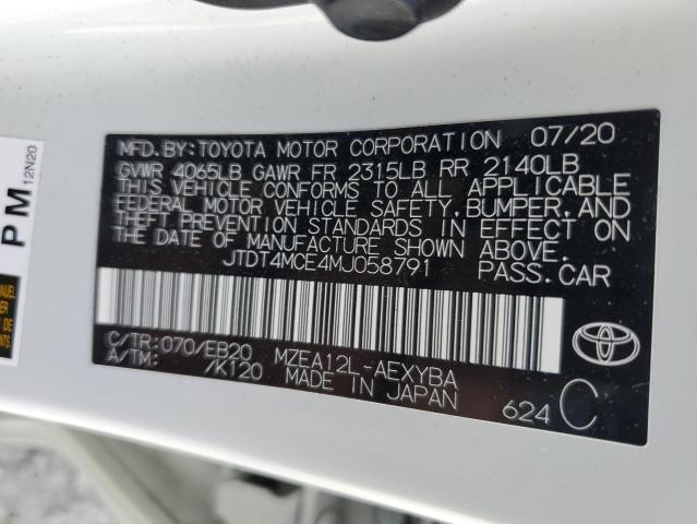 2021 TOYOTA COROLLA XS - JTDT4MCE4MJ058791