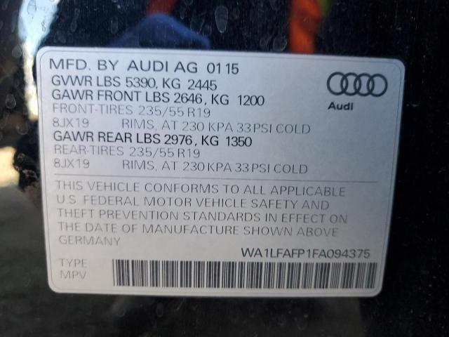 2015 AUDI Q5 PREMIUM - WA1LFAFP1FA094375