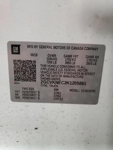 2019 CHEVROLET SILVERADO - 2GCVKNEC2K1205861