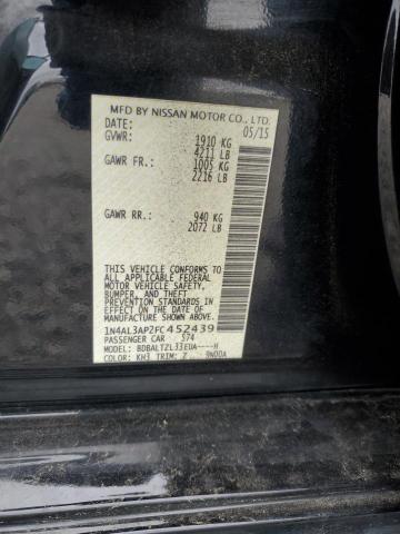 2015 NISSAN ALTIMA 2.5 - 1N4AL3AP2FC452439