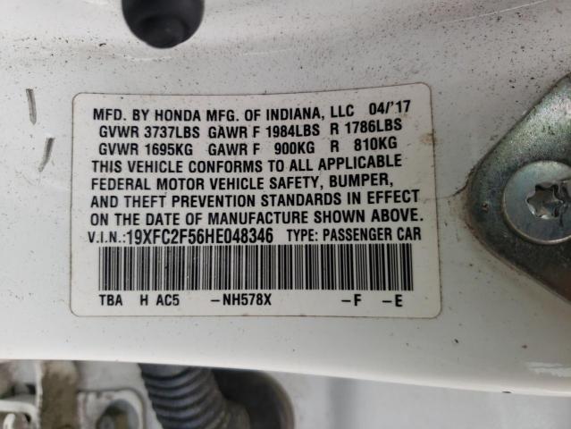 2017 HONDA CIVIC LX - 19XFC2F56HE048346