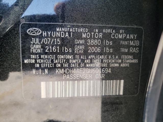 2016 HYUNDAI ELANTRA SE - KMHDH4AE2GU601694