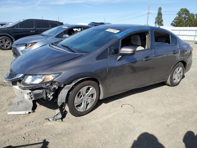HONDA CIVIC LX 2015 gray  gas 2HGFB2F55FH528190 photo #1