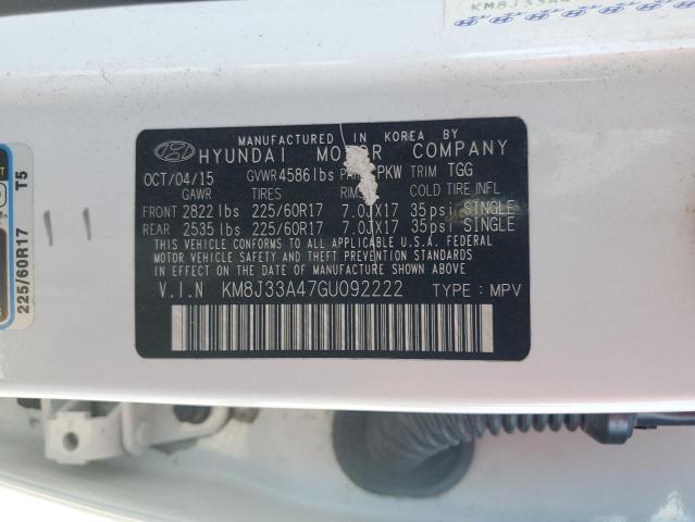 2016 HYUNDAI TUCSON LIM - KM8J33A47GU092222