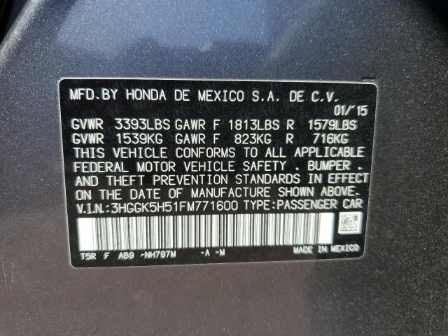 2015 HONDA FIT LX - 3HGGK5H51FM771600
