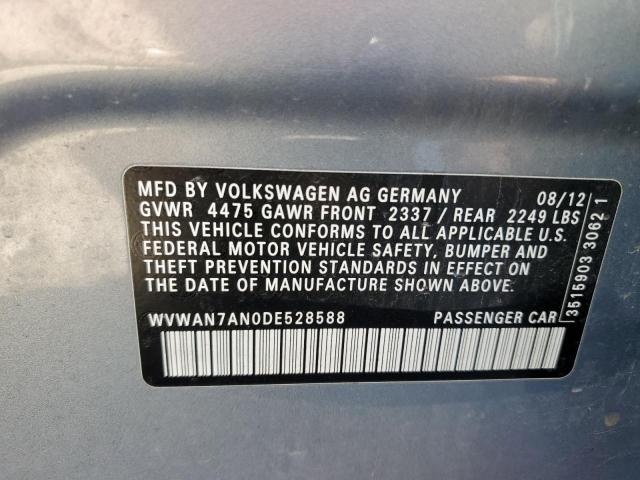 2013 VOLKSWAGEN CC SPORT - WVWAN7AN0DE528588