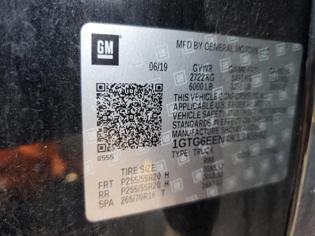 2019 GMC CANYON DEN 1GTG6EEN4K1345592