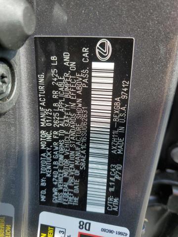 2025 LEXUS ES 300H BA 58AEA1C16SU062631