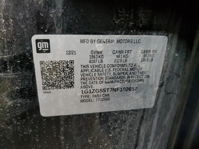 2022 CHEVROLET MALIBU RS - 1G1ZG5ST7NF102657