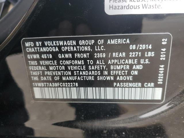 2015 VOLKSWAGEN PASSAT SE - 1VWBT7A39FC022276