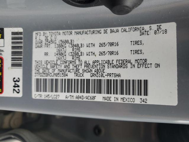 2018 TOYOTA TACOMA DOU - 3TMDZ5BN3JM051584