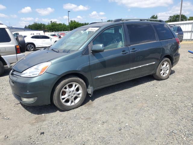 TOYOTA SIENNA XLE 2005 green sports v gas 5TDZA22C05S339580 photo #1