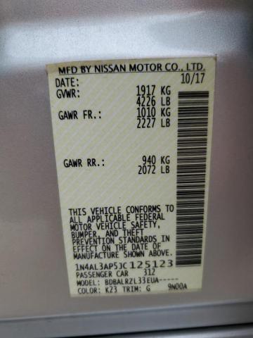 2018 NISSAN ALTIMA 2.5 - 1N4AL3AP5JC125123
