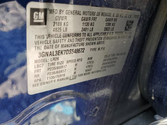 2013 CHEVROLET CAPTIVA LT #3150347562