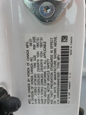 2021 HONDA CR-V EX - 2HKRW2H54MH679281