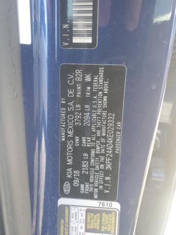 2019 KIA FORTE FE - 3KPF24AD4KE029332