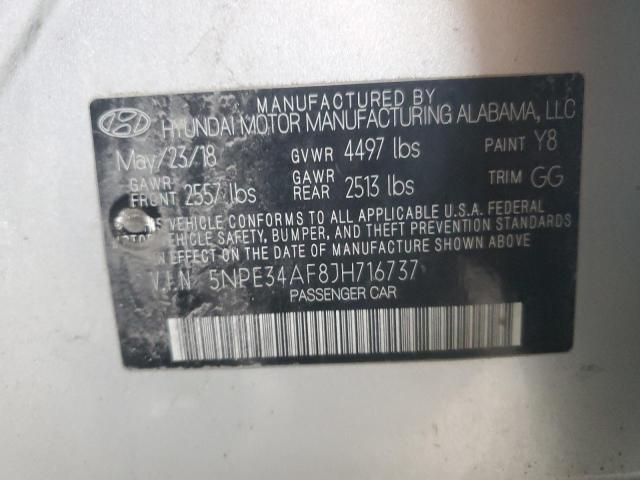 2018 HYUNDAI SONATA SPO - 5NPE34AF8JH716737