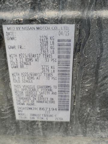 2015 NISSAN ROGUE S - 5N1AT2MK2FC867194