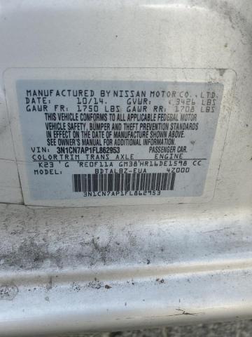 2015 NISSAN VERSA S - 3N1CN7AP1FL862953