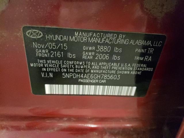 2016 HYUNDAI ELANTRA SE - 5NPDH4AE6GH785603