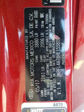 2017 KIA FORTE LX 3KPFL4A78HE155810