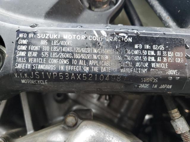 2005 SUZUKI SV650 JS1VP53AX52104987