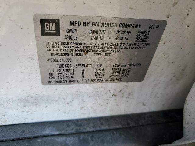 2018 BUICK ENCORE PRE KL4CJBSB0JB690319