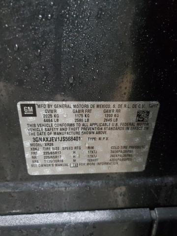 2018 CHEVROLET EQUINOX LT - 3GNAXJEV1JS568401